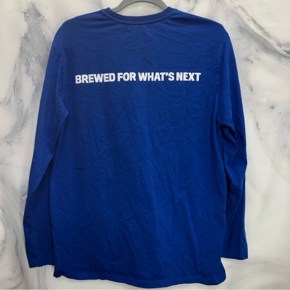 Pangaia blue long sleeve tee shirt Budlight logo - Picture 8 of 8